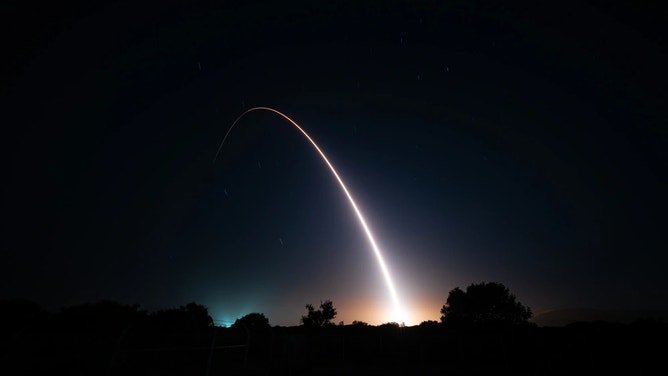 The United States conducted a test of an unarmed nuclear missile. (Credit: United States Government, Public Domain, TSgt Elora McCutcheon, https://www.dvidshub.net/image/9051322/operational-test-launch-gt-253-glory-trip-wing)