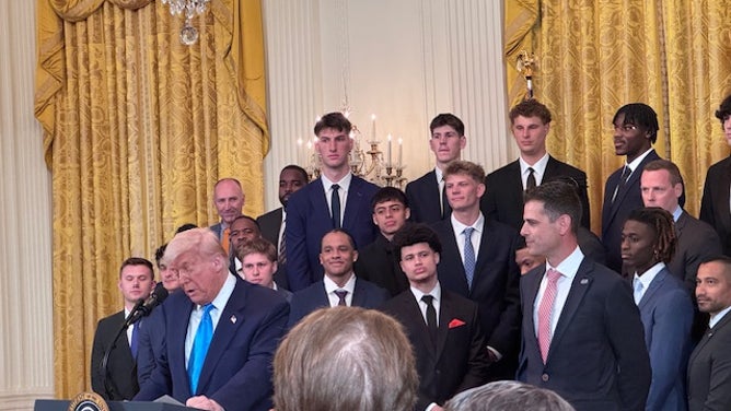 Donald Trump welcomed the Florida Gators to the White House. Via: Trey Wallace