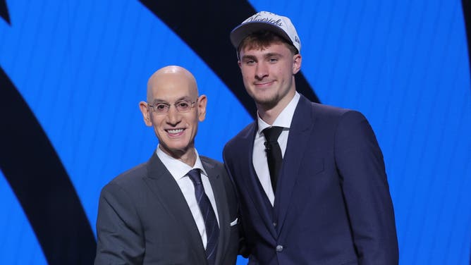 The Dallas Mavericks selected Duke forward Cooper Flagg with the #1 overall pick in the NBA Draft and conspiracy theorists think that's an awfully suspicious coincidence.