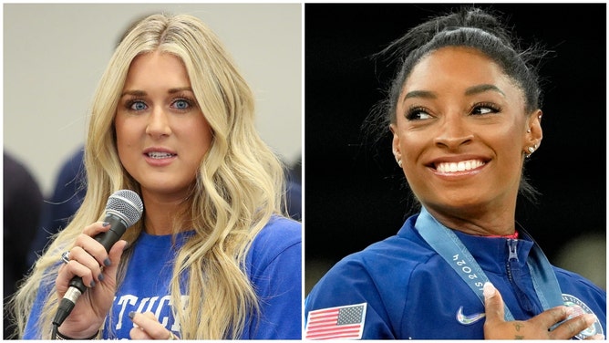 Riley Gaines accepted Simone Biles' apology after the Olympic gymnast "body-shamed" the former Kentucky swimmer and invited Biles to join the fight to protect women's sports.
