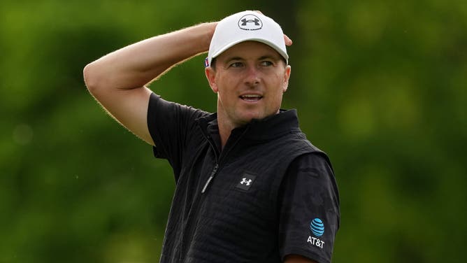 PGA Tour star Jordan Spieth hit a laser just over the head of a spectator at The Memorial, a shot that could have been disastrous, but still managed to save par despite the horrible mishit.