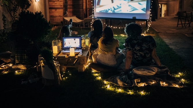 4th of July party took a turn when an adult movie was shown on a projector