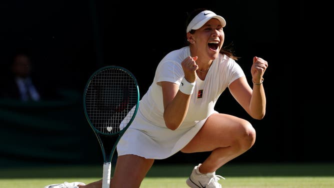 Amanda Anisimova, an American women's tennis player, stunned the #1-ranked Aryna Sabelenka in the Wimbledon semifinals to reach the major final.