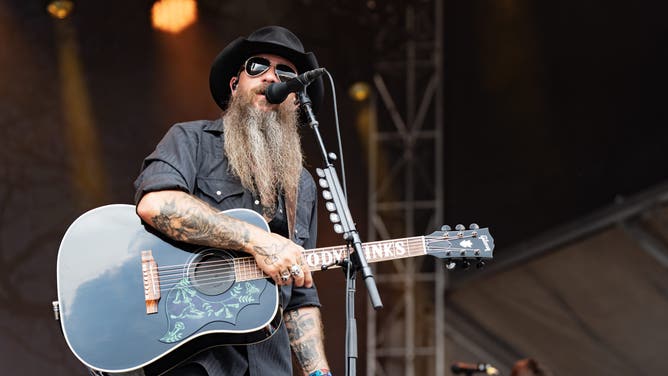 LEXINGTON, KENTUCKY - MAY 31: Cody Jinks performs during 2025 Railbird Music Festival at The Infield at Red Mile on May 31, 2025 in Lexington, Kentucky. (Photo by Erika Goldring/WireImage)