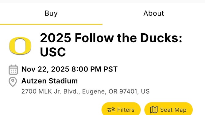 You can run out onto the field with the Oregon Ducks, as they take on USC. Via: Go Ducks.com