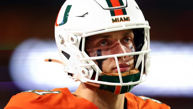 Miami Hurricanes quarterback Carson Beck