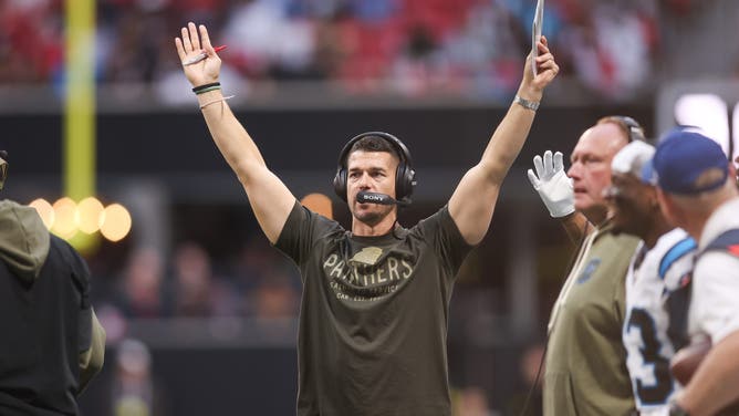 Carolina Panthers head coach Dave Canales.