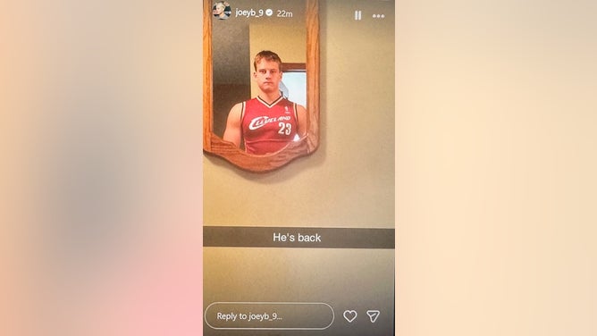 Joe Burrow on Instagram announces his return from injury (Joe Burrow Instagram)