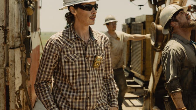 Jacob Lofland as Cooper Norris in Landman episode 2, season 2, streaming on Paramount+. Photo Credit: Emerson Miller/Paramount+