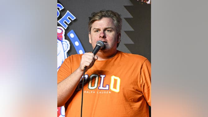 PASADENA, CALIFORNIA - AUGUST 05: Comedian Tim Dillon performs at The Ice House Comedy Club on August 05, 2023 in Pasadena, California. (Photo by Michael S. Schwartz/Getty Images)