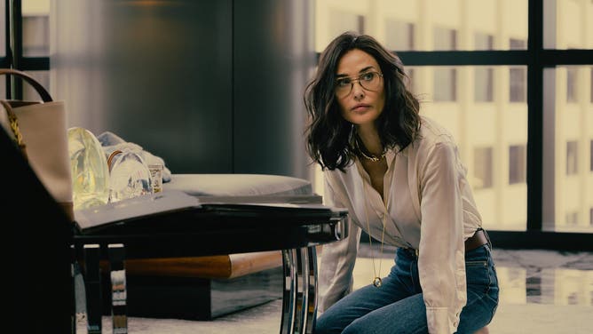 Demi Moore as Cami in Landman episode 3, season 2, streaming on Paramount+. Photo Credit: Emerson Miller/Paramount+