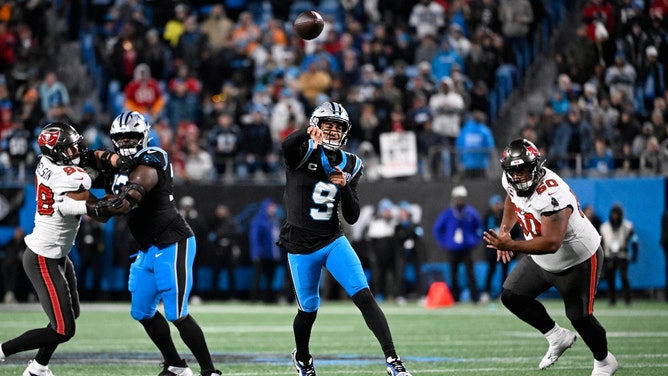 The Carolina Panthers host the Tampa Bay Buccaneers for their first meeting this season in NFL Week 16. (Photo credit: Bob Donnan-Imagn Images)