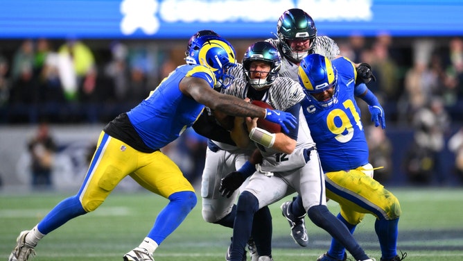 The Los Angeles Rams face the Seattle Seahawks Sunday in the 2026 NFC Championship. (Photo credit: Steven Bisig-Imagn Images)