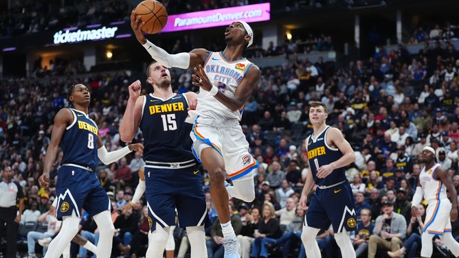 The Oklahoma City Thunder host the Denver Nuggets Friday, February 27 at the Paycom Center. (Photo credit: Ron Chenoy-Imagn Images)