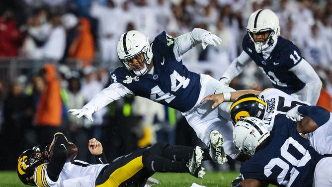 In OutKick's Mock Draft 2.0, the Baltimore Ravens select Penn State defender Chop Robinson (#44) in the 2024 NFL Draft.