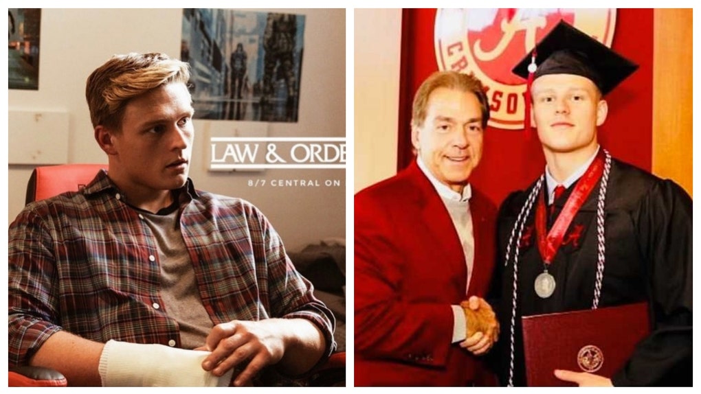 Nick Saban and Brandon Tyler Moore.