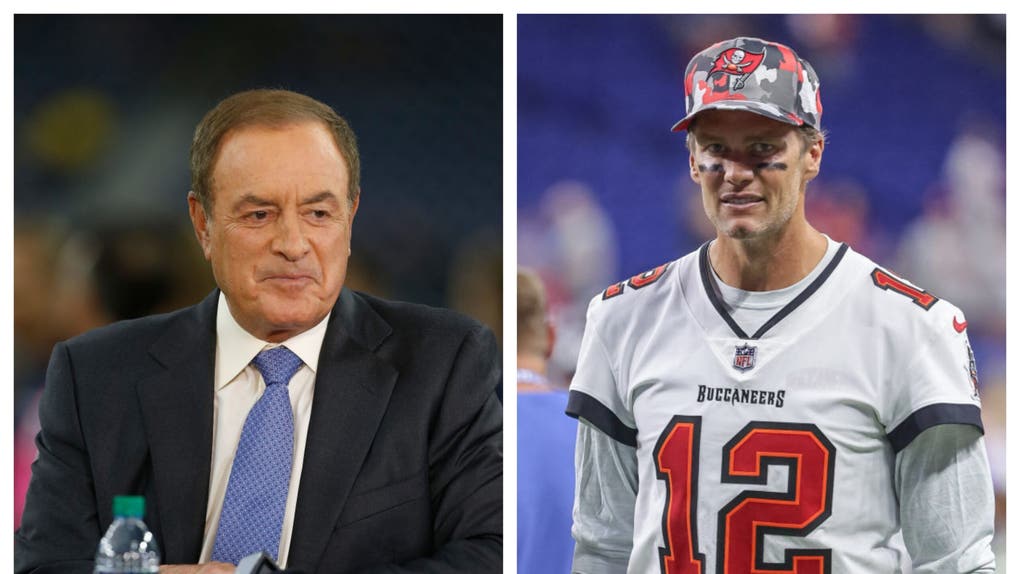 Al Michaels and Tom Brady