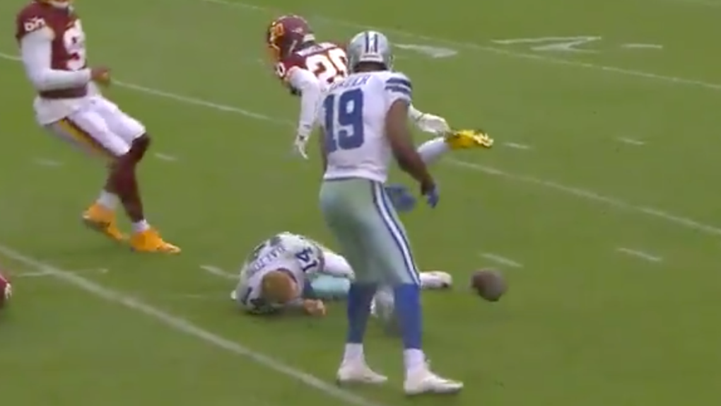 Andy Dalton Jon Bostic hit