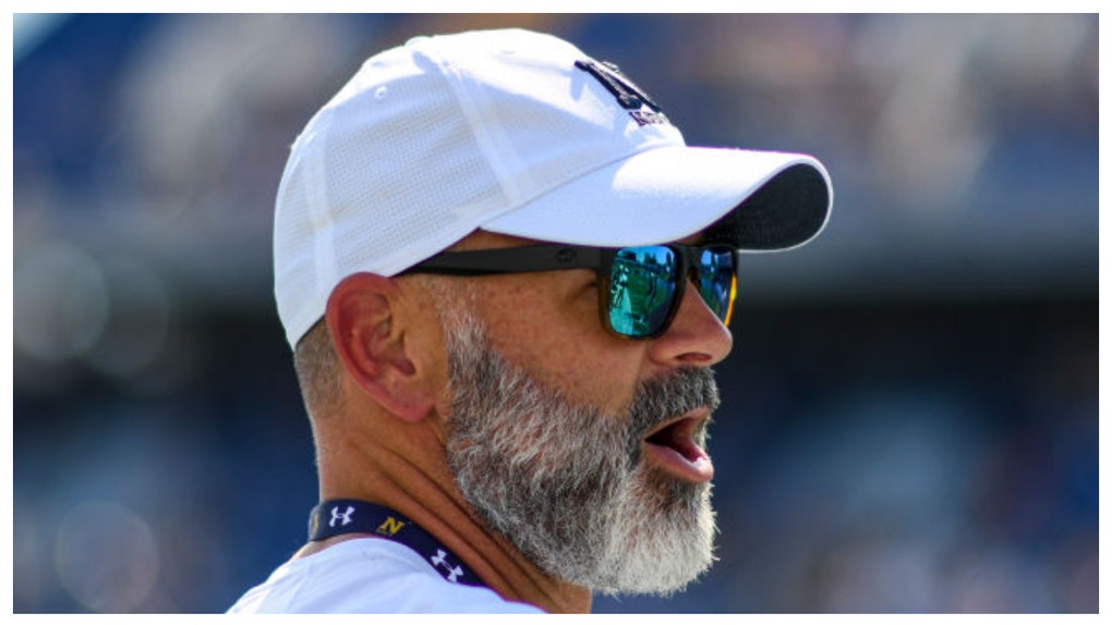 Brian Newberry reportedly elevated to Navy's new head football coach. (Credit: Getty Images)