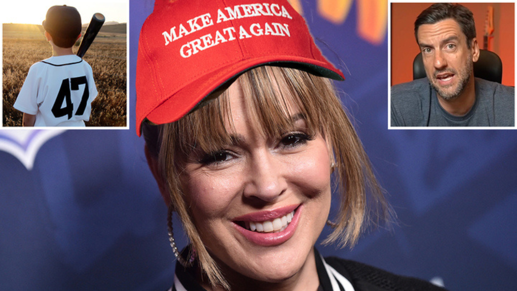 Clay Travis Pays Off Alyssa Milano's GoFundMe — With One Condition