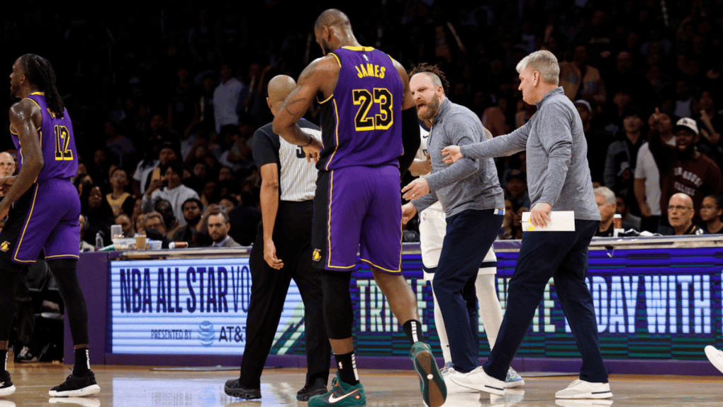 Grizzlies Coach Taylor Jenkins Storms Court After Dirty Play By LeBron James