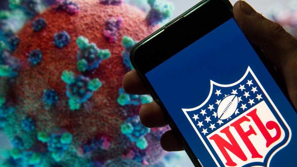 In this photo illustration the  American football league The
