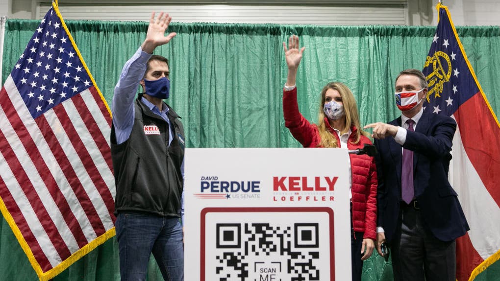 1d333256-Kelly Loeffler And David Perdue Campaign For Georgia Runoff Election