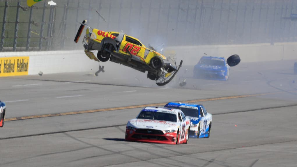 Blaine Perkins crash at Talladega