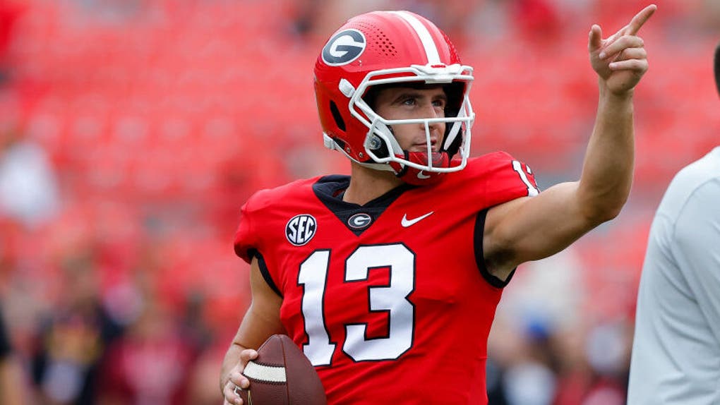 Stetson Bennett Picture Fans Selfie Stands During 4th Quarter