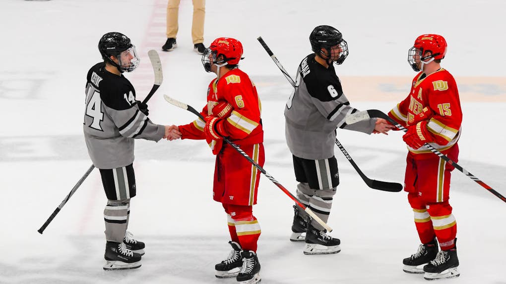 College Hockey handshakes