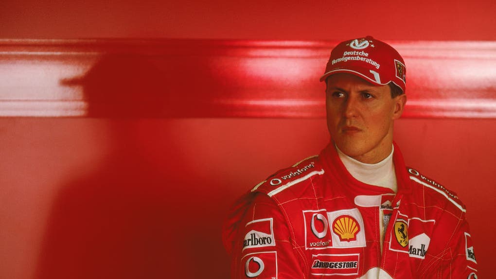 cb623ce0-A portrait of Michael Schumacher of Germany and the Ferrari team