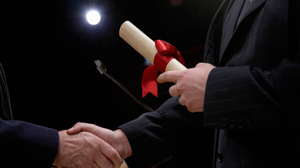 Man receiving Degree