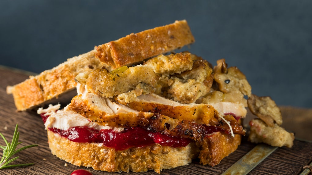 Thanksgiving Leftovers sanwich