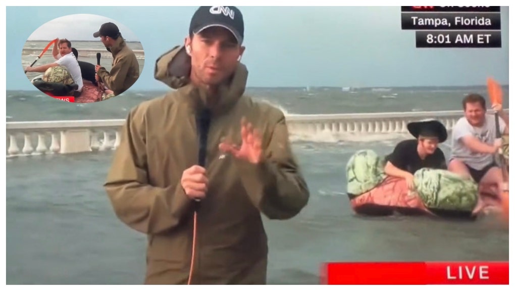 Hurricane Idalia doesn't stop Florida Man from having some fun.