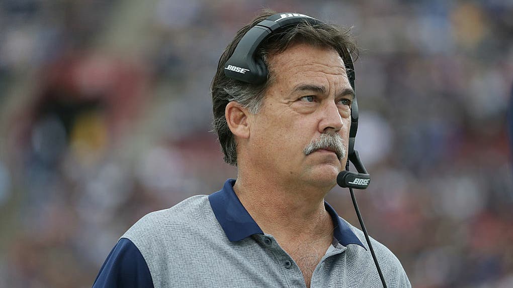 Former Rams coach Jeff Fisher handed out beers in an attempt to boost morale. (Photo by Jeff Gross/Getty Images)