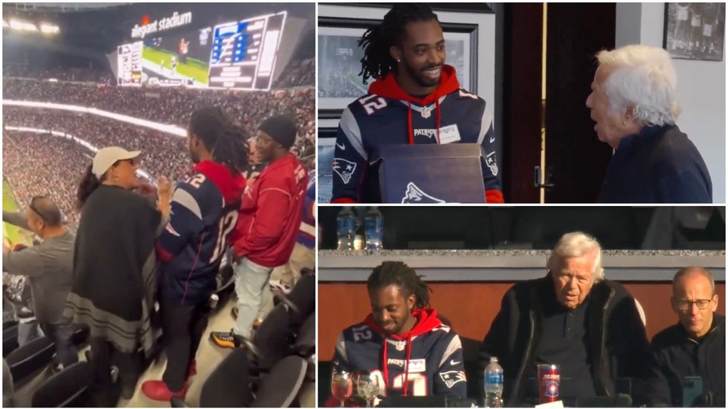 Jerry Edmond and Robert Kraft Patriots fan