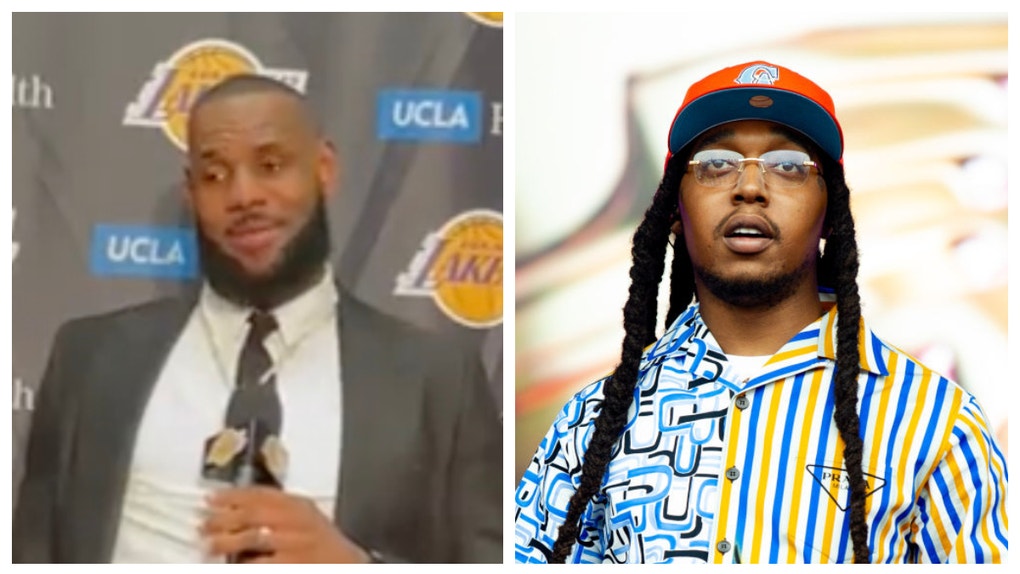 LeBron James appears to lie about listening to Migos and Takeoff in 2010. (Credit: Getty Images)
