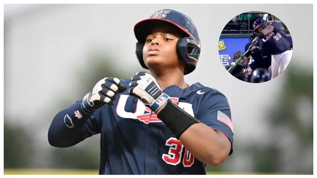 Leyland Henry Jr. hits 400 ft tank for team usa.
