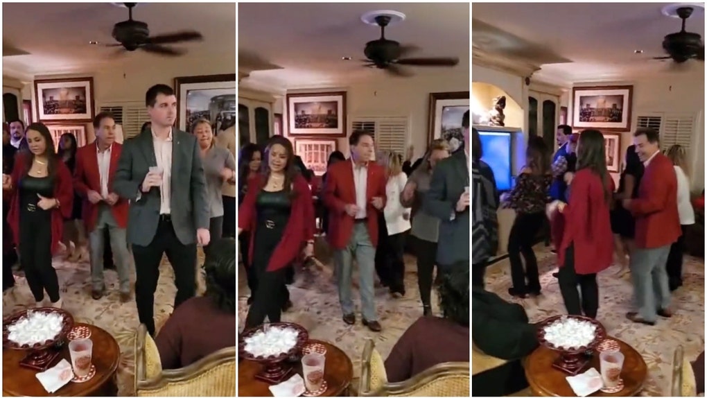 NIck Saban dance