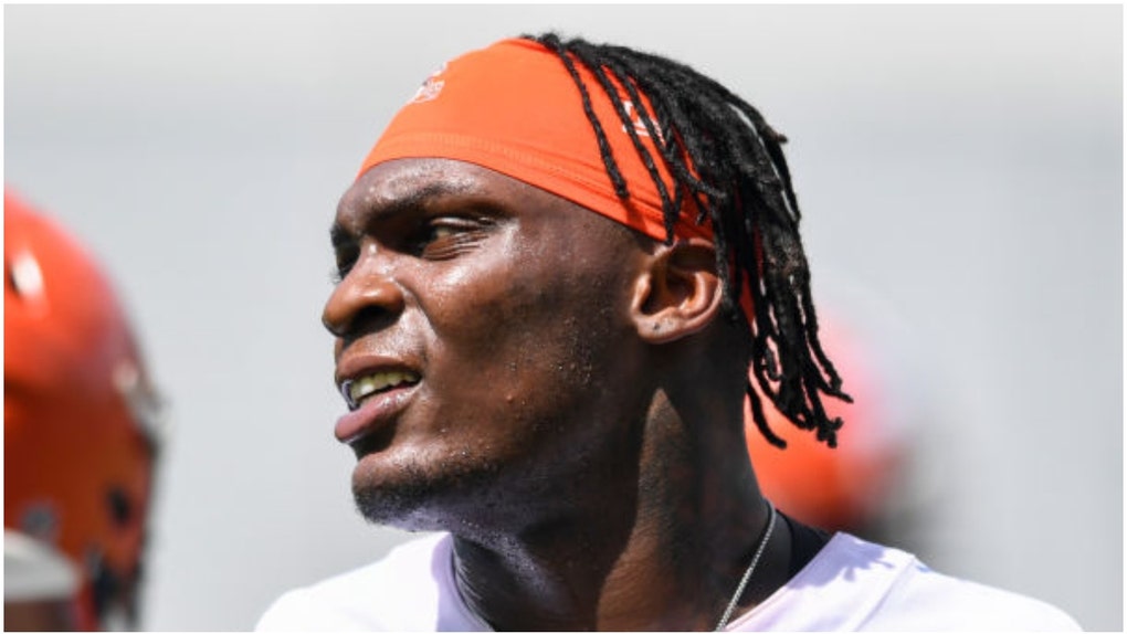 The Cleveland Browns reportedly cut Perrion Winfrey after an alleged incident involving a woman and a firearm. Police say he's a suspect. (Credit: Getty Images)