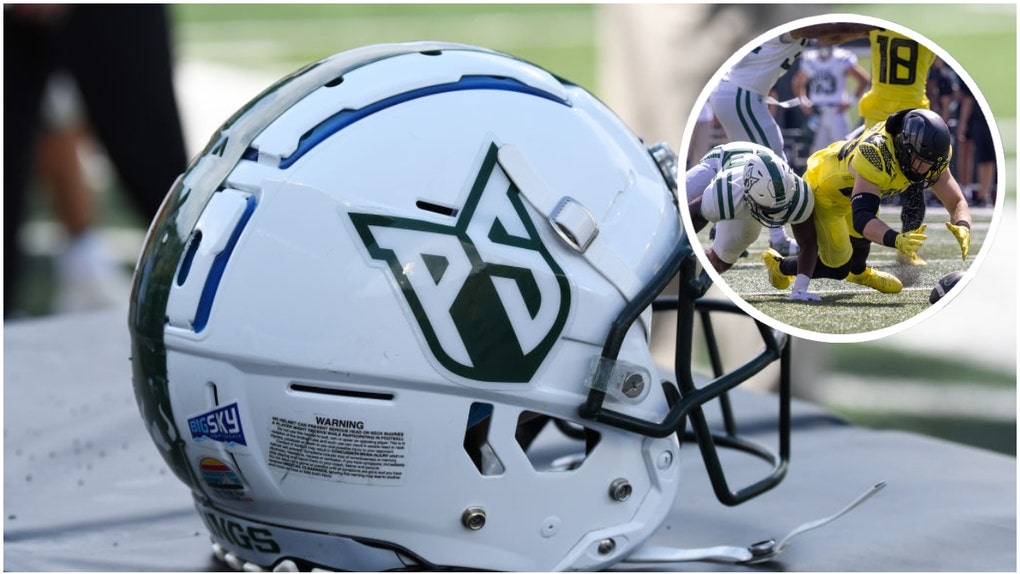 A Portland State player had his ear ripped off during the team's loss to Oregon. Coach Bruce Barnum explained the injury. (Credit: Getty Images)