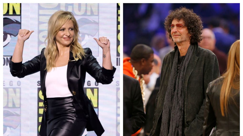 Sarah Michelle Gellar and Howard Stern