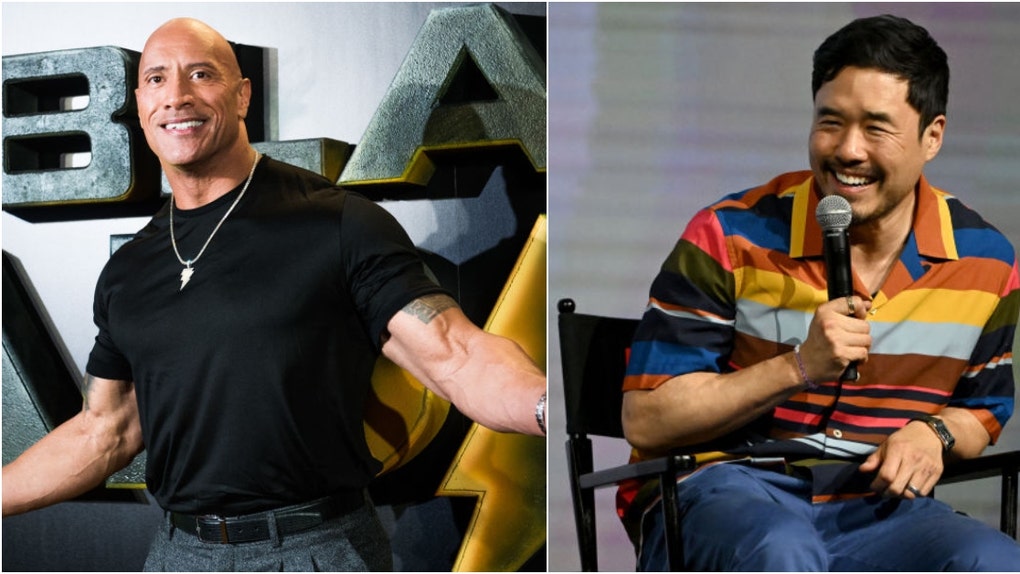 The Rock and Randall Park