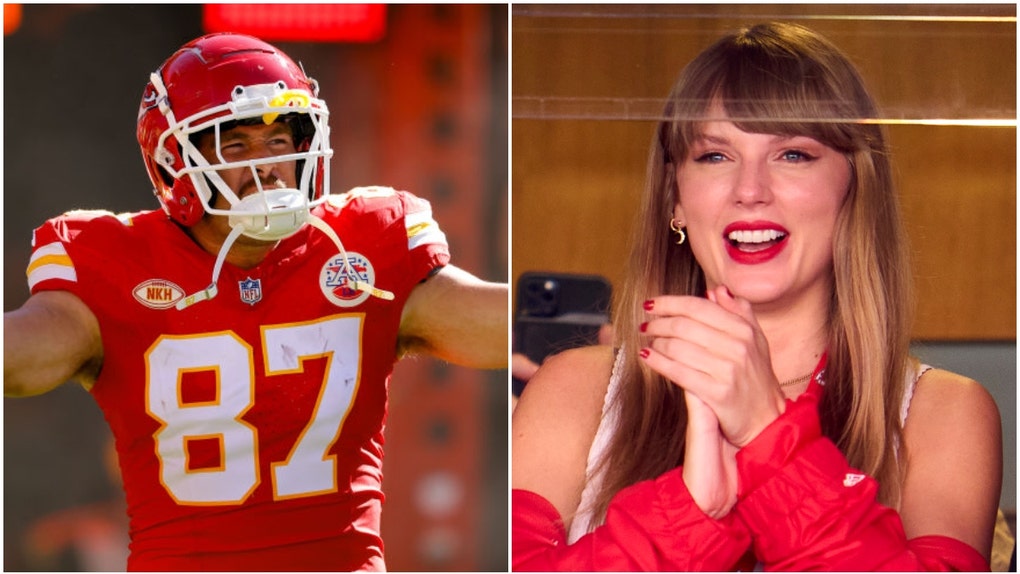 It sounds like Travis Kelce dating Taylor Swift isn't a sure thing. He broke his silence on the situation with intriguing comments. (Credit: Getty Images)