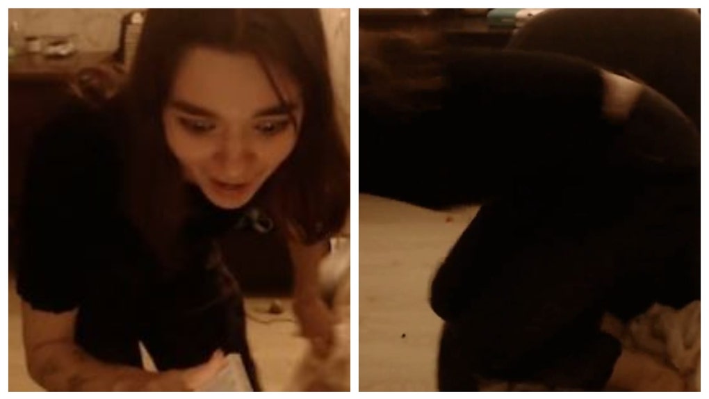 Twitch Streamer Dives On Bed After Realizing She Left Her Sex Toy Out