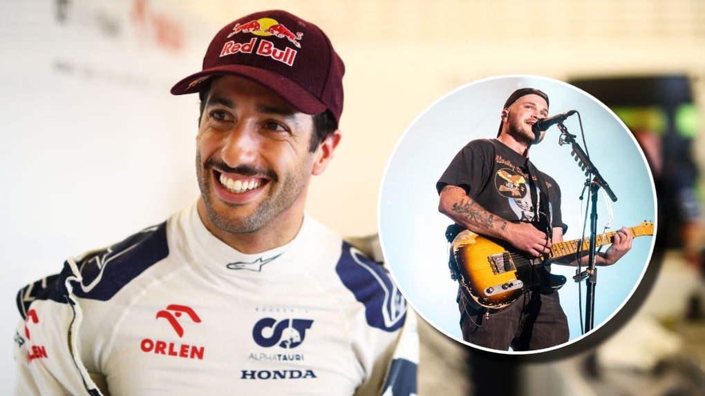Daniel Ricciardo and Zach Bryan