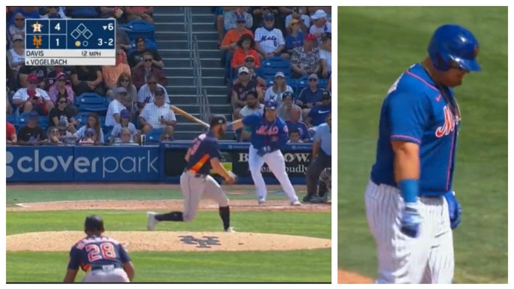 Mets DH Daniel Vogelbach hot mic.