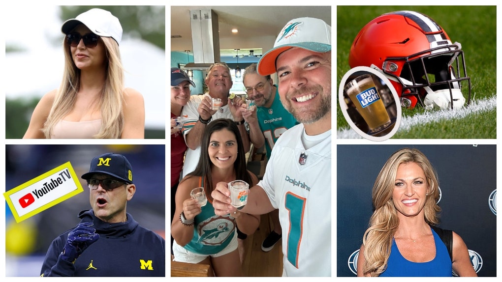 Miami Dolphins Fan Talks Tequila Shots, Jim Harbaugh Loves YouTube TV, Browns Fans Wonu2019t Drink Bud Light, Erin Andrews Wants You Wearing Less, And Ryder Cup WAG Nikki Guidish