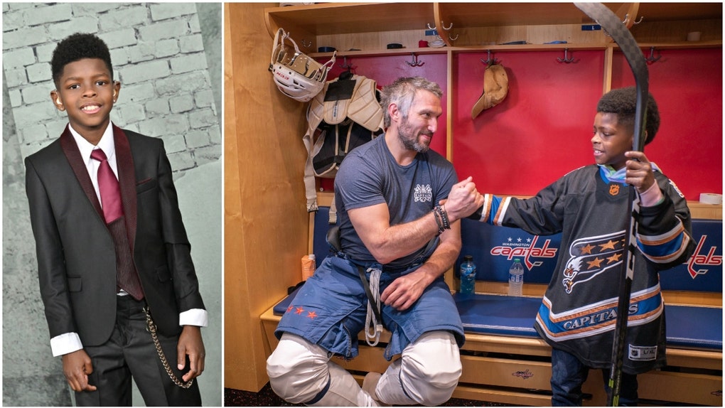 Keivonn Woodard and Alex Ovechkin