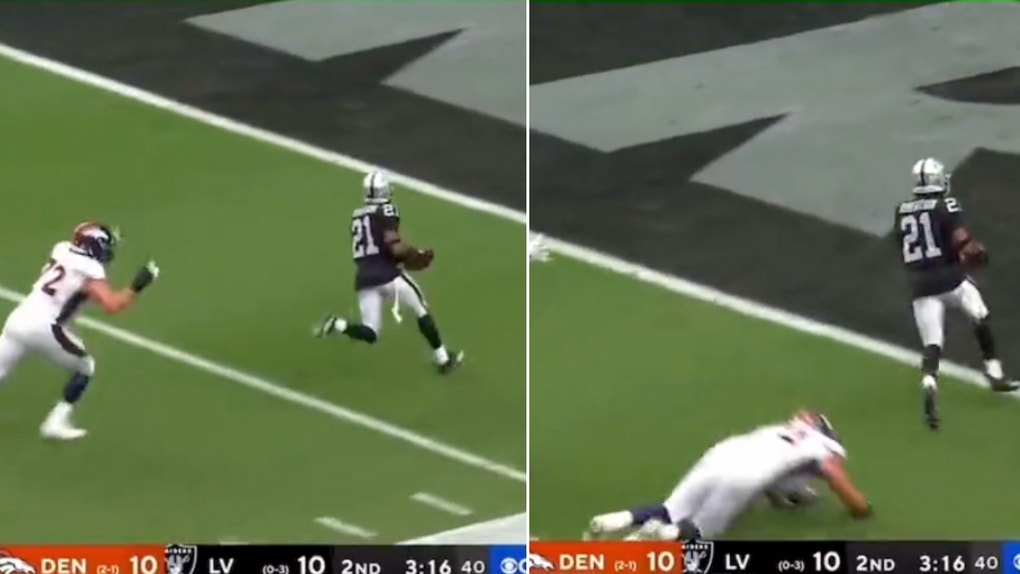 Garett Bolles' Wife Shares Great Reaction To His Hysterical Tackle Attempt